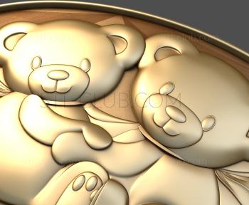 3D model Bear cubs (STL)